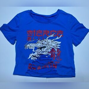 ROMWE Cropped Torn Tee